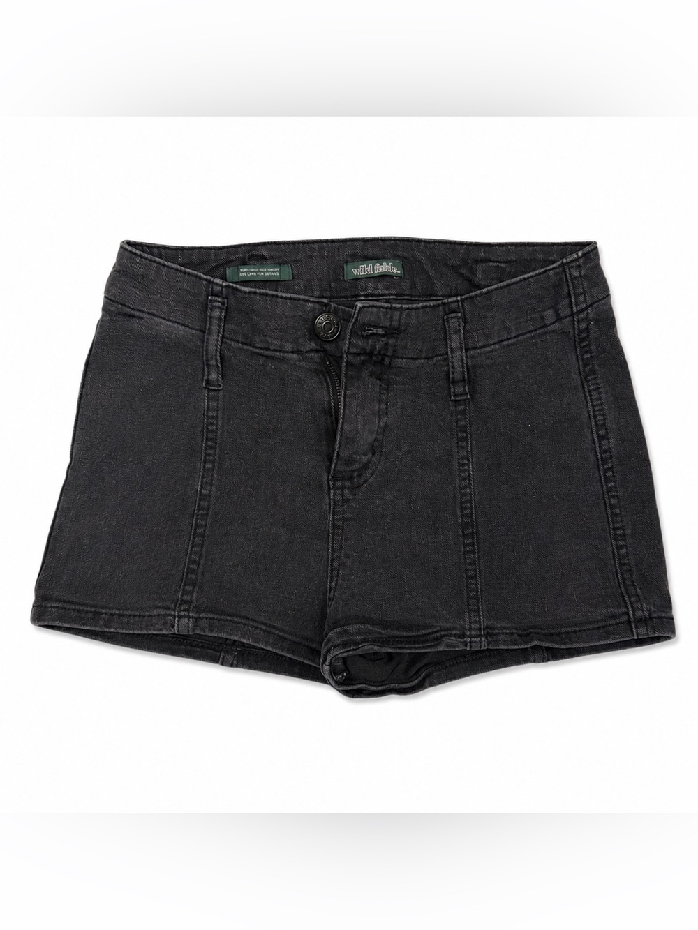Wild Fable Black Denim High-Rise Shorts Size 00 Women